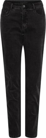 C.Ro Velvet Antraciet Stijlvolle Bank - Dames - Slim Fit Jeans - Zwart - 2XL - Jeans