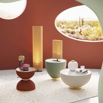 Kare Design Mesa auxiliar verde redonda &oslash;47 cm