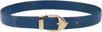 Louis Vuitton Pre-owned Belts, female, Blue, Size: ONE SIZE Pre-owned Vintage Leather Belt