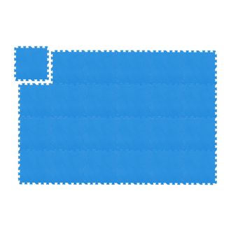 Relaxdays Relaxdays - 120 Piezas Suelo Goma Eva, Alfombra Puzzle, Esterilla Fitness, Tatami Gimnasio, 10,8 M&sup2;, 30x30 Cm, Azul