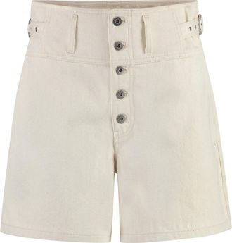 Jil Sander Denim Shorts - Dames - Denim shorts - Beige - W24 - Denim - Korte Broeken