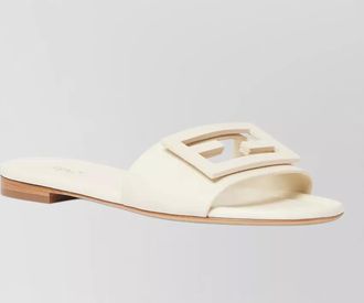 Fendi leather slides