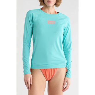 Billabong Beach Babe Rashguard Top in Tidal Blue at Nordstrom Rack, Size X-Small