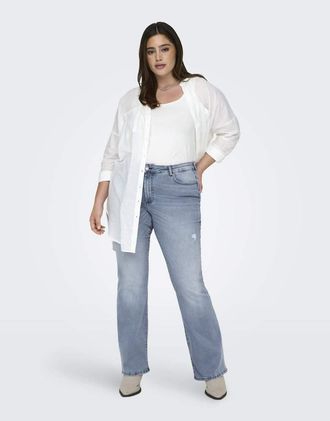 Only ONLY Curve - Jeans a zampa azzurri-Blu