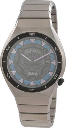 Citizen Black Panther Eco-Drive Black Dial Mens Watch AW1668-50W
