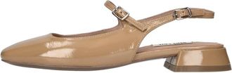 Bibi Lou Slingback Pump van lakleer - Dames - Ballerinas - Bruin - 41 EU - Leer - Schoenen