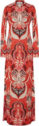 Cara Cara Abito lungo Clarence con stampa - Rosso