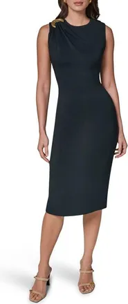 DKNY Sleeveless Sheath in Black Forest at Nordstrom, Size 10