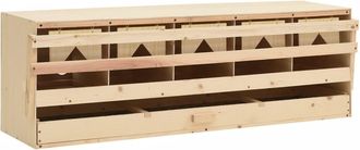 vidaXL Ponedero Para Gallinas 5 Compartimentos Madera Pino 117x33x38cm Vidaxl