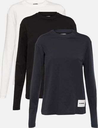 Jil Sander Set of 3 cotton jersey sweatshirts