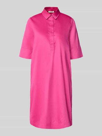 Christian Berg Knielanges Hemdblusenkleid mit Eingrifftaschen in Pink, Gr&ouml;&szlig;e 34