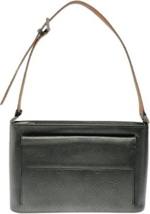 Louis Vuitton Pre-owned Monogram Mat Alston Schoudertas - Dames - Vintage Schoudertas - Zwart - ONE Size - Leer - Vintage
