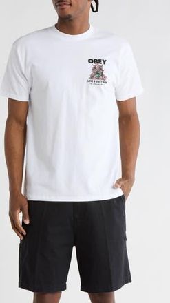 Obey Love & Unity Now Graphic T-Shirt in White at Nordstrom Rack, Size Xx-Large