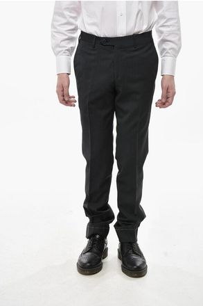 Corneliani Pin-Check Virgin Wool Trousers ACADEMY size 44