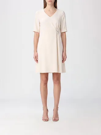 Herno Mini abito A-line in poliestere con scollo a V e anello metallico