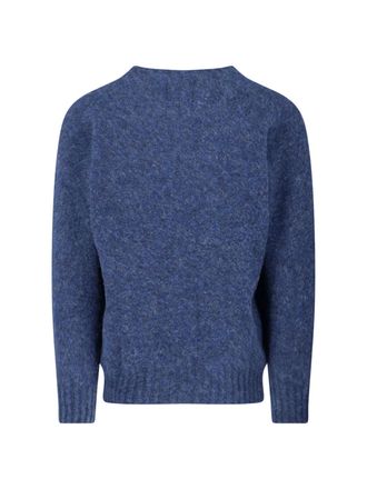 Howlin Mens Sweaters Blue Fine Wool