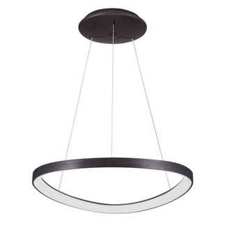 Netlighting Modern LED Hanging Pendant Coffee 3000K 2640lm Dimmable in Brown