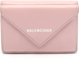 Balenciaga Pink Leather Wallet (Tri-Fold) (Pre-Owned)