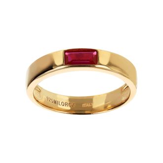 Autentica Baguette Stackable Band Ring