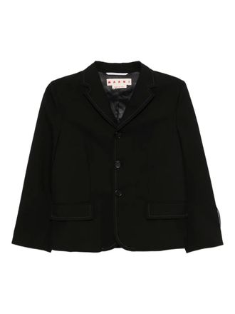 Marni single breasted tailored blazer - Black