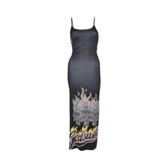 GCDS Gcds Kleedjes Black - Dames - Maxi kleedjes - Zwart - XS - Kleedjes