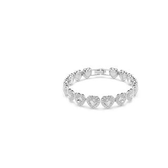 Swarovski Kristallen Armband- Zilver Stijlvol Accessoire - Dames - Armbanden - Grijs - ONE Size - Accessoires