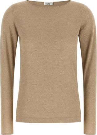 Brunello Cucinelli Beige Cashmere Womens Cardigan