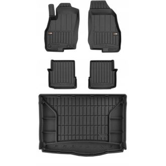 OEM Set 3d Alfombrillas Y Alfombrilla Maletero Fiat Punto Evo 3d Hatchback 2009-2012