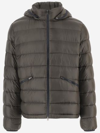 Herno Dark Green Nylon Padded Down Jacket