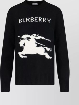 Burberry ribbed crewneck knitwear graphic design