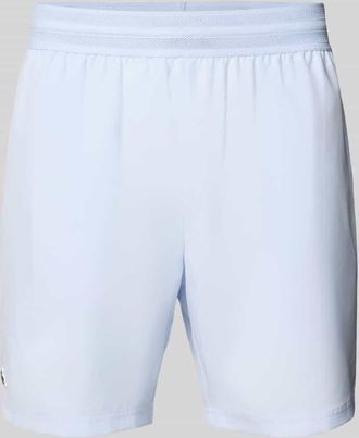 Lacoste Sport Loose Fit Sport-Shorts mit Mesh-Bund in Rauchblau, Gr&ouml;&szlig;e XXL