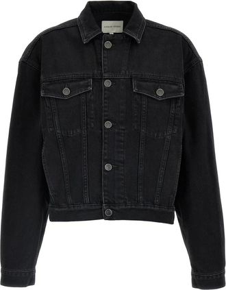 Loulou Studio Dames, Jassen, Zwart, Maat: S Denim