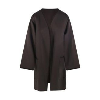Max Mara Abrigo Flipper - Knitwear - Mujer - Marr&oacute;n - S