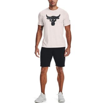 Under Armour Project Rock Brahma Bull Short Sleeve T-shirt Beige Black 1361733-112