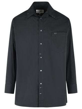 Maison Margiela Schwarzes Baumwollhemd