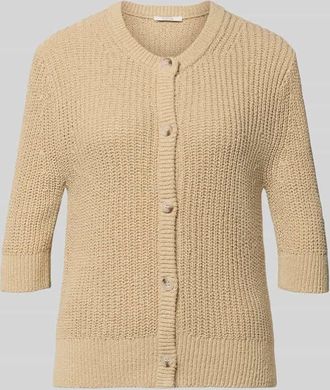 OPUS Strickshirt mit 1/2-Arm Modell Donousa in Camel, Gr&ouml;&szlig;e 36