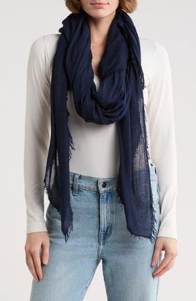 La Fiorentina Oversize Scarf in Navy at Nordstrom Rack