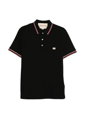 Valentino V-Logo-Signatur-Poloshirt aus Baumwolle
