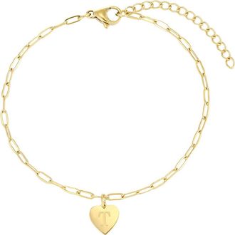 Adornia Initial Chain Bracelet in Gold-T at Nordstrom Rack