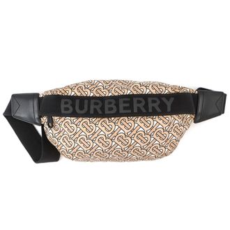 Burberry Beige Black Nylon Sling Bag (Pre-Owned)
