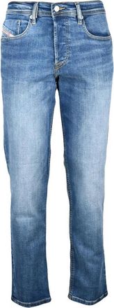Diesel Blue 2023 D-Finitive Tapered Cotton Elastane Jeans
