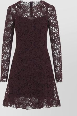 Ermanno Scervino floral lace long-sleeve mini dress
