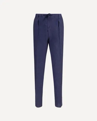 Gi Capri Linen drawstring Pants Male 56