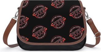 Generic Crawfish Leather Crossbody Bags for Women Messenger Handbag Purse Shoulder Bag