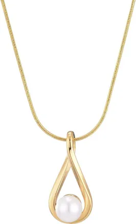 Adornia Faux Pearl Pendant Necklace in White at Nordstrom Rack