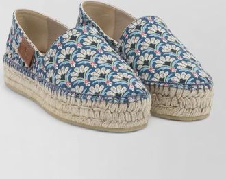 Etro espadrilles floral pattern round toe textile