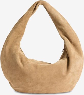 Flattered Halbmondf&ouml;rmige Wildleder-Umh&auml;ngetasche Alva