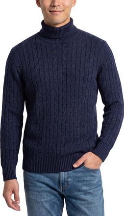 N.Peal N. PEAL Berwick Cable 100% Cashmere Roll Neck Sweater