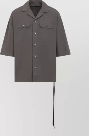 Rick Owens cotton short-sleeve shirt
