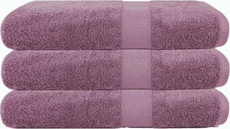 Blanc Avenue Juego de 3 toallas grandes de ba&ntilde;o 100x150 cm 500 gr/m&sup2; 100% algod&oacute;n